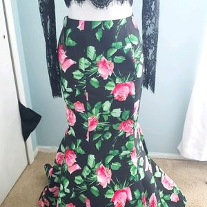 Sherri hill 2 piece prom dress